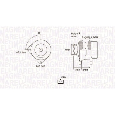 Generátor MAGNETI MARELLI 063731814010