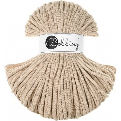 Bobbiny bavlněná šňůra PREMIUM 5mm Warm beige