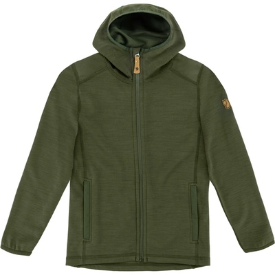 Fjällräven Детско поларено яке Fjällräven Kid's Keb Fleece Hoodie Wool jacket - Deep Forest - размер 152 (EU) (703-2021-0416)