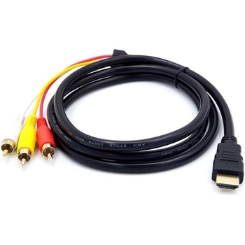 Кабел HDMI към 3 Чинча Besmart, 1.5 метра, Видеокабел за връзка, HDMI to 3 RCA