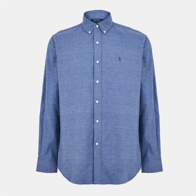 Ralph Lauren Риза с дълъг ръкав Polo Ralph Lauren Men's Long Sleeve Patterned Shirt - Blue Hthr
