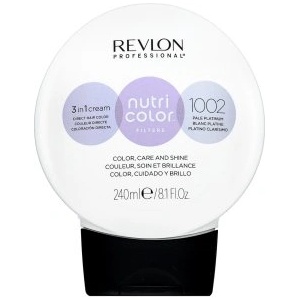 Revlon Nutri Color Filters 3in1 Cream подхранваща маска с цветни пигменти за опресняване на цвета 1002 Pale Platinum 240 ml