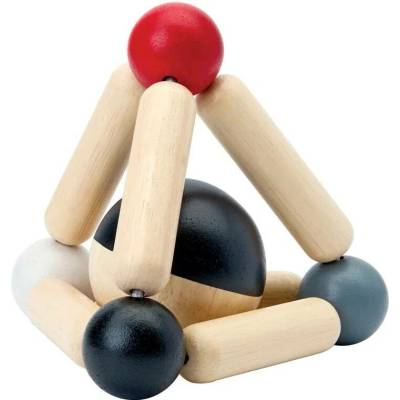 PlanToys Tvarovací kontrastní chrastítko Triangle