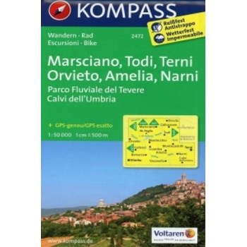 mapa Marsciano Todi,Terni Orvieto,Amelia Narni 1:50 t. laminova
