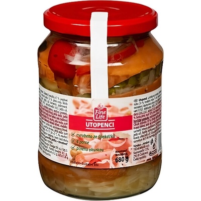 Fine Life Utopenci s okurkou (pevný podíl 500g) 680g – Zboží Mobilmania