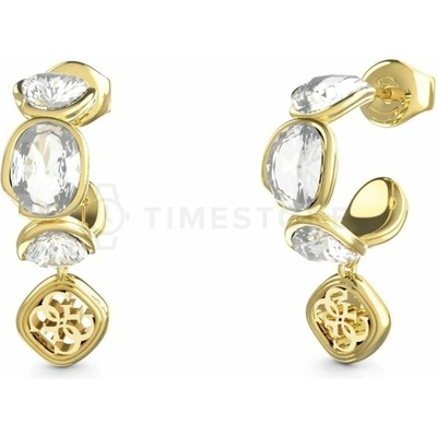 Guess Fashion pozlátené náušnice s kryštálmi Mamounia JUBE05571JWYGT/U