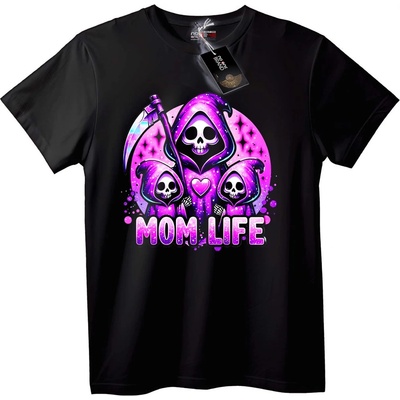 NOONEBRAND Тениска Живот на Майка Черепи - 6XL, White