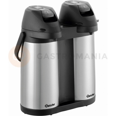 Bartscher Podvojná termoska s pumpičkou 2 x 1,9 l 270x170x338 mm