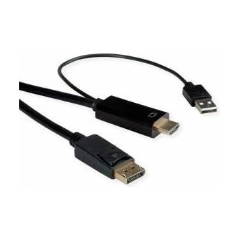 Roline Кабел ROLINE HDMI към DisplayPort v1.2, M/М, 2 м, 11.04. 5992