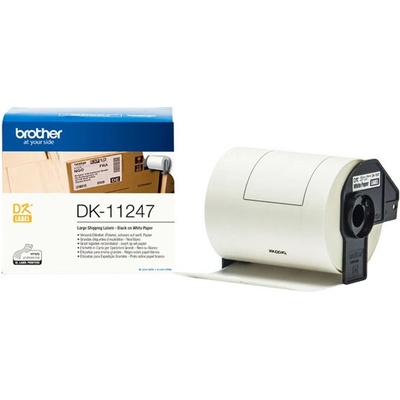 Papírové štítky Brother DK11247, 103mm x 164mm, bílá, 180 ks, pro tiskárny řady QL
