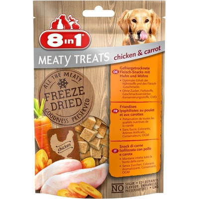 8in1 Dog Freeze Dried Chicken & carrots 50 g
