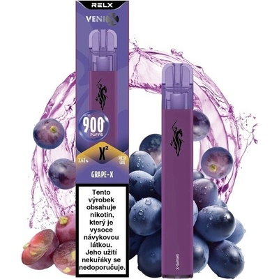 Venix X2 Grape-X 16 mg 900 potáhnutí