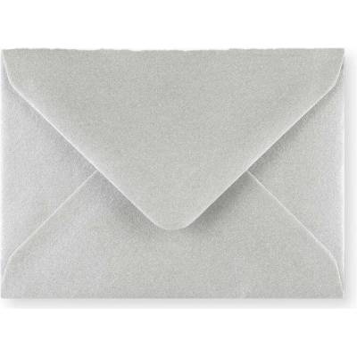 Stříbrná metalická obálka 82x113 mm (C7)
