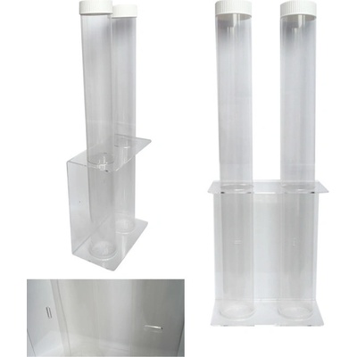 Zásobník na kelímky závěsný plast (2 tuby) 2x6,5cm – Zboží Dáma