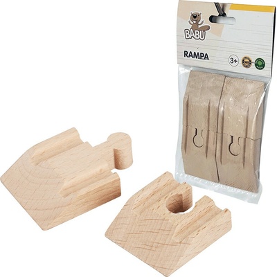 Babu vláčiky Kolajová rampa 4cm 4 kusy
