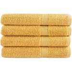 vidaXL Премиум кърпи за сауна SOLUND 4 бр злато 80x200 см 600 gsm (137291)
