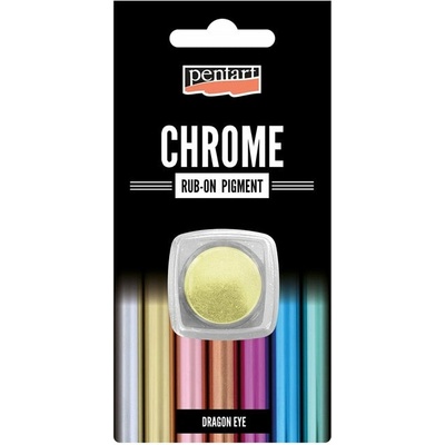 Rub-on chromový prášek Pentart 0.5 g - dračí oko