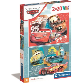 Clementoni - Puzzle 2x20 Cars - 40 - 99 piese