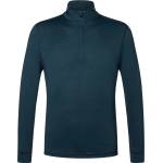 super. natural Мъжка долна блуза с дълъг ръкав super. natural Tundra 175 Quarter Zip Longsleeve - Blueberry - размер 3XL (014-2129-0116)