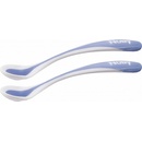 Nuby Lyžička kŕmiaca termo 2 ks modrá