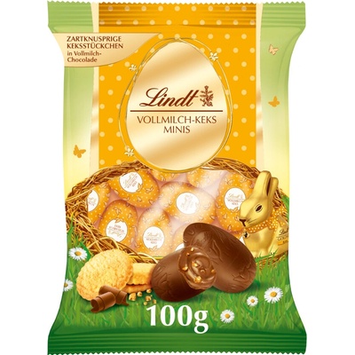Lindt Čokoládové vajíčka s kúskami sušienok 100 g