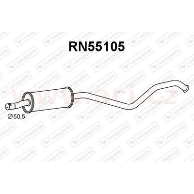 Přední tlumič výfuku ASSO/VENEPORTE ACI V RN55105