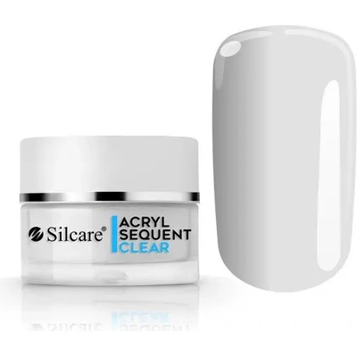 Silcare akrylový prášok Sequent Acryl Pro Clear 12 g
