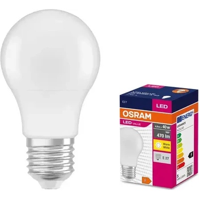 OSRAM LED ЛАМПА VALUE CLA40 470lm/827 E27 LEDVANCE (LEDVANCE 4052899326927)