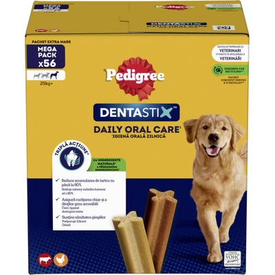 Pedigree Dentastix Daily Oral Care dentálne maškrty pre psov veľkých plemien 8 × 270 g