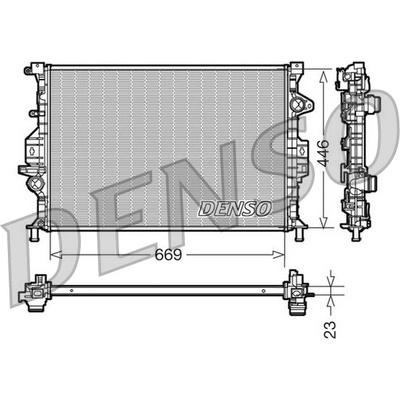 Chladič motora DENSO DRM10077