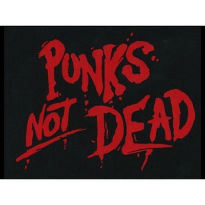 Nášivka PUNK´S NOT DEAD clas red