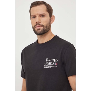 Tommy Jeans Памучна тениска Tommy Jeans в черно с принт DM0DM18870 (DM0DM18870)