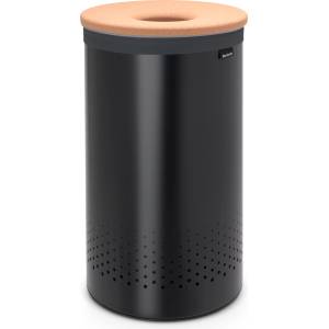 Brabantia Кош за пране Brabantia стоманен с корков капак 60 л черен (120022)