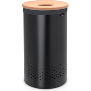 Brabantia Кош за пране Brabantia стоманен с корков капак 60 л черен (120022)