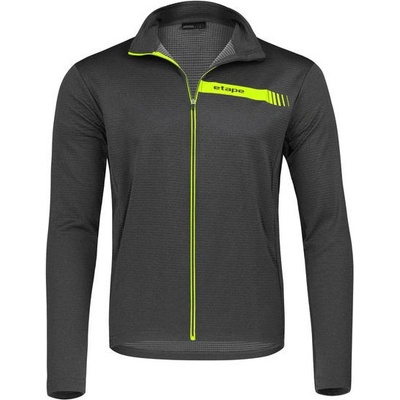 Etape Solid dlouhý rukáv antracit-žlutá fluo pánský