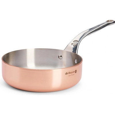 de Buyer Pánev na soté INOCUIVRE 20 cm s nerezovou rukojetí měď