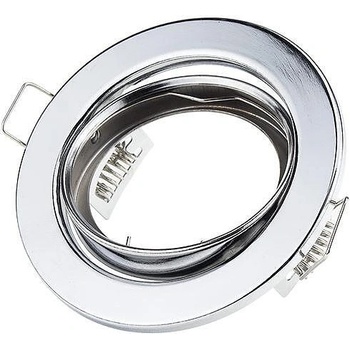 OPTONICA 2БР/КУТИЯ КРЪГЪЛ КОРПУС ОРИЕНТИРУЕМА ХРОМ ТЯЛО Ø82x29mm Ø75mm G5.3 (5172-N)