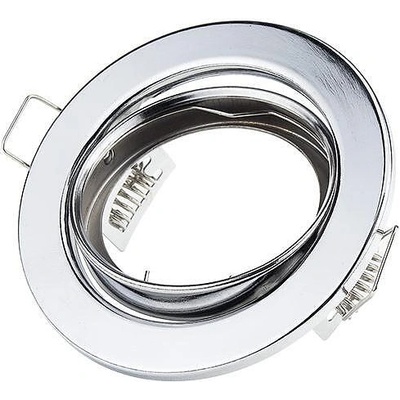 OPTONICA 2БР/КУТИЯ КРЪГЪЛ КОРПУС ОРИЕНТИРУЕМА ХРОМ ТЯЛО Ø82x29mm Ø75mm G5.3 (5172-N)