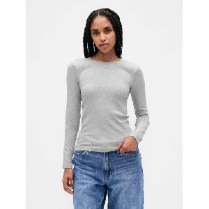 GAP Еластична тениска GAP GAP | Siv | ЖЕНИ | XS