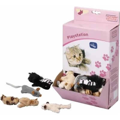 EBI Играчка за котки EBI Shortplush pets - Малки плюшени животинки със звънче 7 см - EBI Белгия 402-408261