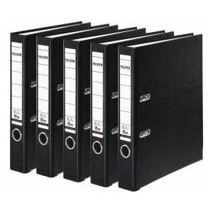 Falken 5x PP-Color plastic folder 5 cm narrow DIN A4 black - 15046640