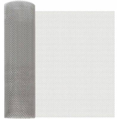 Síťovina na stínění 40 x 500 cm 6 Mesh Nerezová ocel 201 stříbrná