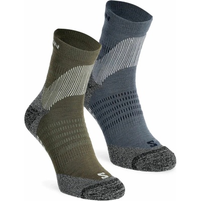 Salomon X ULTRA ACCESS QUARTER ponožky 2 kusy gothic olive/grisaille