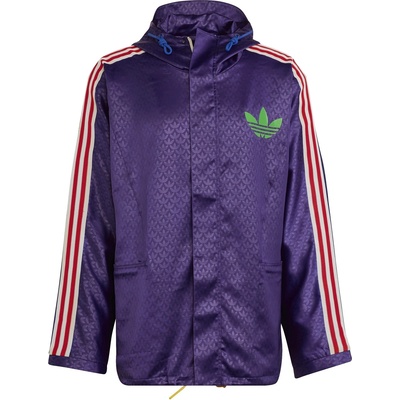 Adidas originals Men's Adicolor '70s Water-Repellent Long Sleeve Rain Anorak - Rich Purple