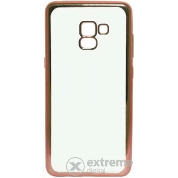 Gigapack Samsung Galaxy A8 Plus (2018) Leather SM-A730F transparent-gold