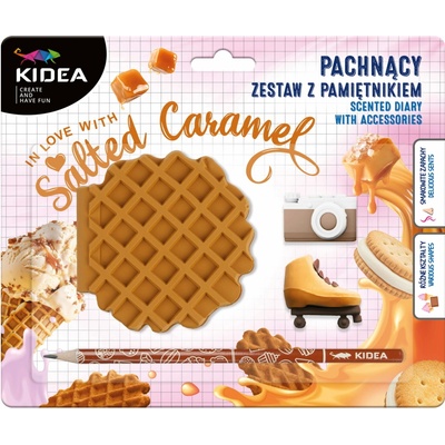 Voňavý diář Kidea Sušenka s doplňky, SaltedCaramel