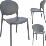 Jumi Пластмасов стол Justin, сив 41387 (CM-246270)