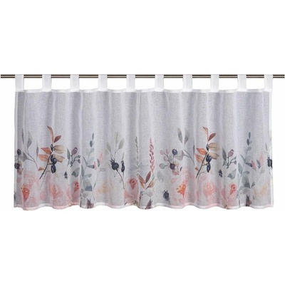Biela záclona 135x45 cm Floral – Sehlbach