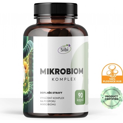 Sibi Mikrobiom komplex houbové extrakty 470 mg 90 kapslí