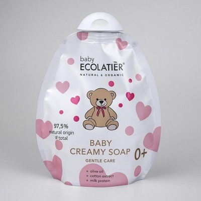 ECOLATIER Detské jemné krémové mydlo 0+ náhradná náplň 250 ml